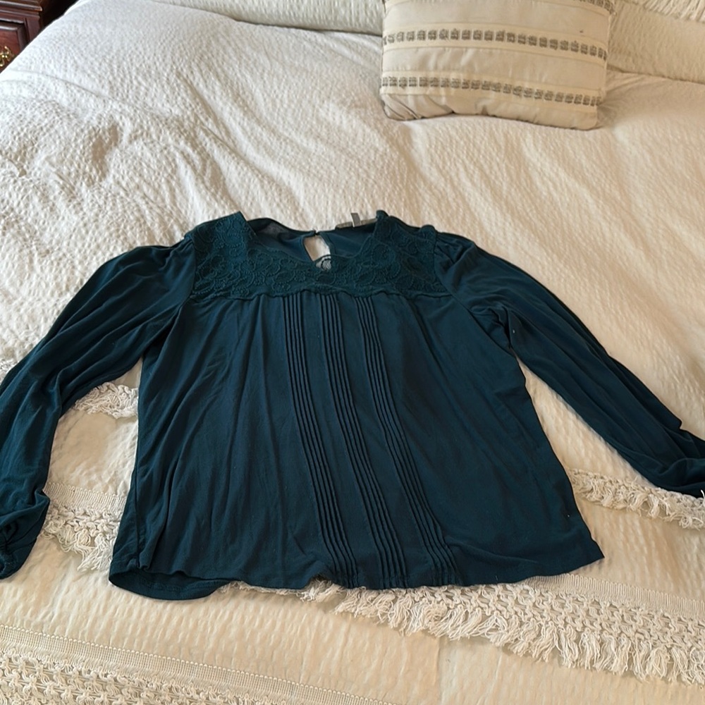 Elegant Teal Blouse